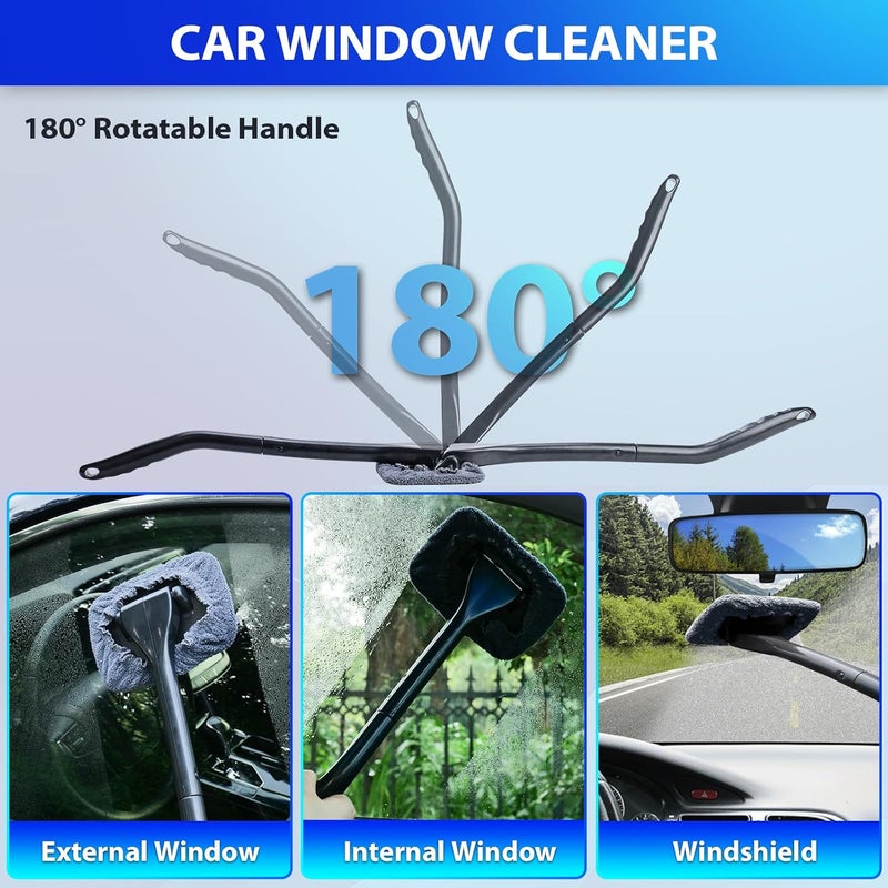 THINKWORK Car Cleaning Kit, Car Detailing Kit Interior Cleaner with High Power Handheld Vacuum, 10Pcs Detailing Brush and Storage Bag, Gray Auto Interior Cleaning Kit for Men - Image 5